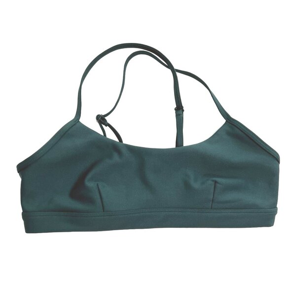 ALO Yoga Airlift Intrigue Bra in Midnight Green